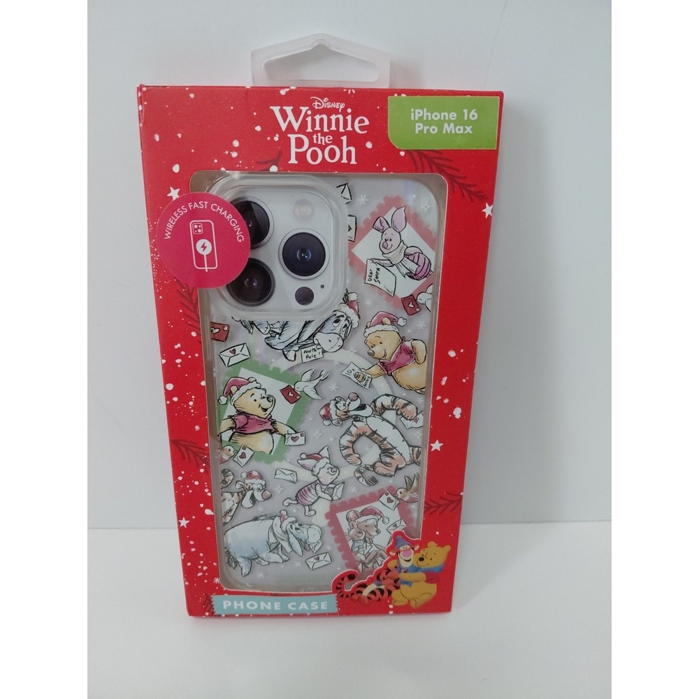 Disney Winnie the Pooh Tigger Eeyore‎ Piglet iPhone 16 Pro Max Xmas Phone Case